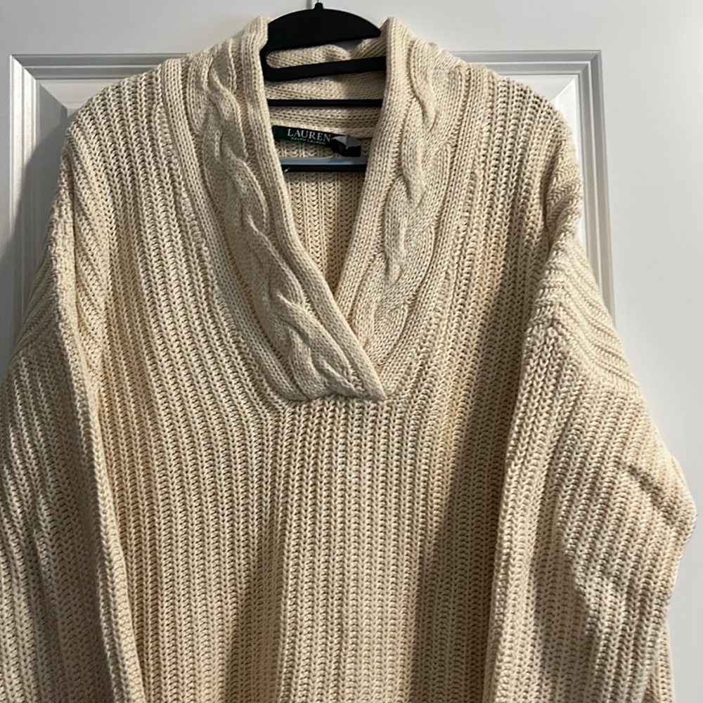Beige oversized sweater